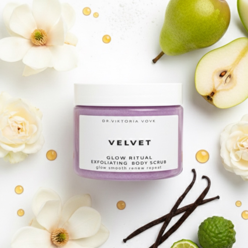 Сольовий скраб для тіла Dr.Vovk Glow Ritual Exfoliating Body Scrub Velvet
