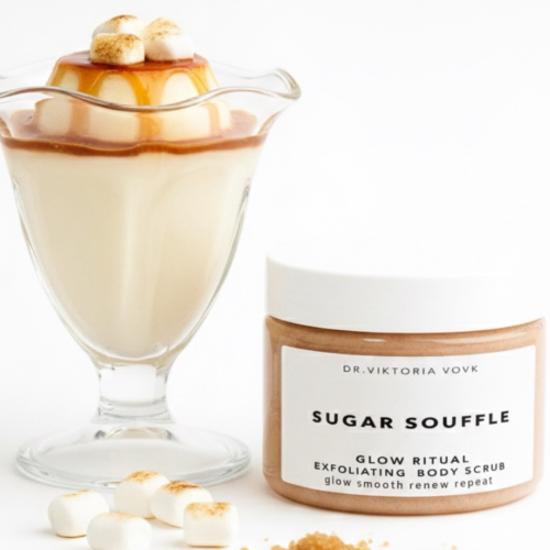 Сольовий скраб для тіла Dr.Vovk Glow Ritual Exfoliating Body Scrub Sugar Souffle
