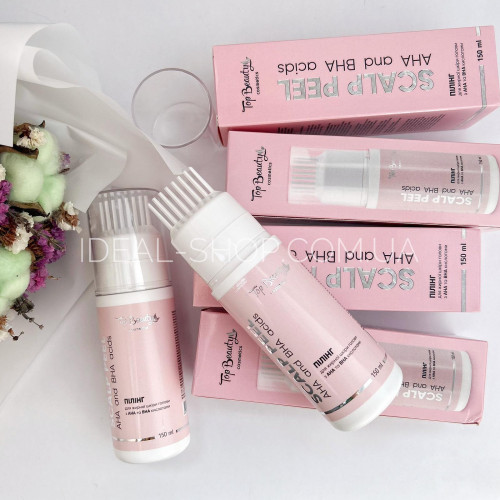Пілінг для жирної шкіри голови з АНА та ВНА кислотами Top Beauty