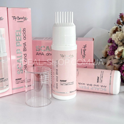 Пілінг для жирної шкіри голови з АНА та ВНА кислотами Top Beauty