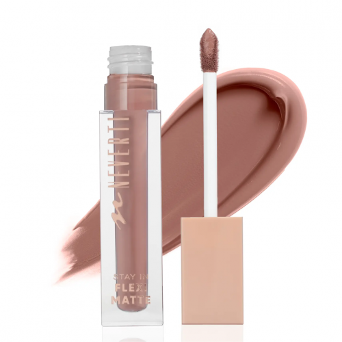 Жидкая матовая помада для губ Neverti Matte Liquid Lipstick №2 (White Mocha Kiss)
