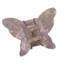 Краб пластик метелик, 8*5,5см, перламутрово-лілового кольору