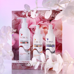 Набір для волосся &quot;Глибоке очищення та захист&quot; SOIKA 3В1 весняна колекція