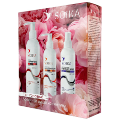 Набір для волосся &quot;Глибоке очищення та захист&quot; SOIKA 3В1 весняна колекція