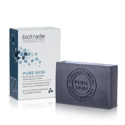 Мило-детокс для шкіри обличчя та тіла з розширеними порами, Biotrade PURE SKIN 100 гр