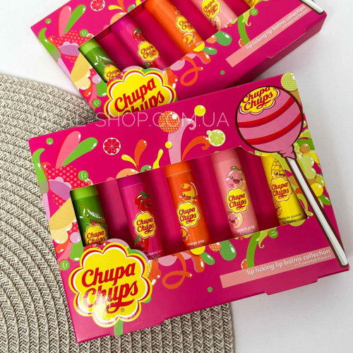 Набор бальзамов для губ Chupa Chups Lip Balm