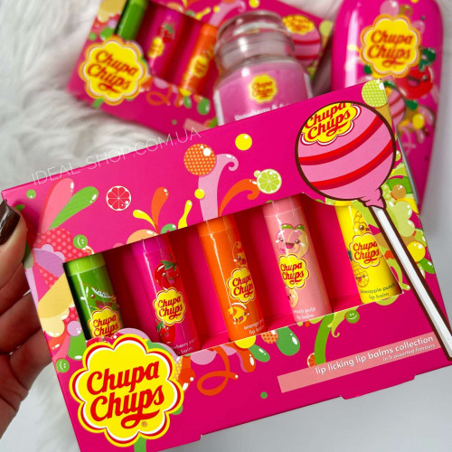 Набор бальзамов для губ Chupa Chups Lip Balm