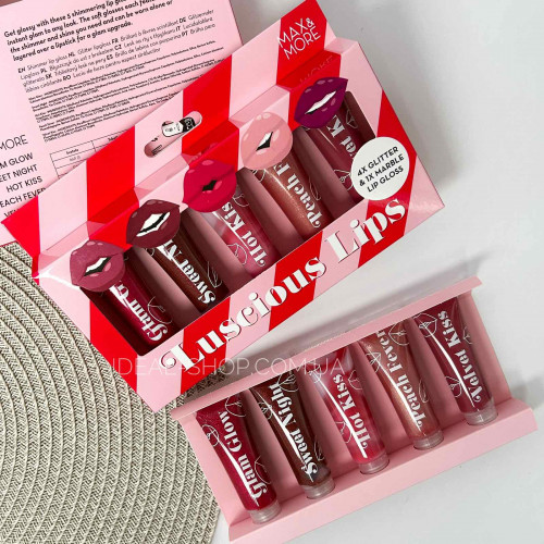 Набір блисків для губ Luscious Lips Max & More