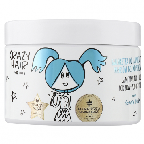 Желе для ламінування волосся з низьким рівнем пористості "Лісові фрукти" Hiskin